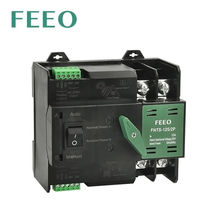 630v AC 100A 2P ATS Commutateur de transfert automatique à double alimentation